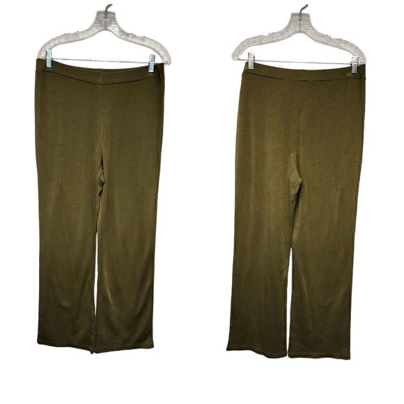 New York Jones Country Olive Green Casual Pants Size Large - Picture 1 of 4